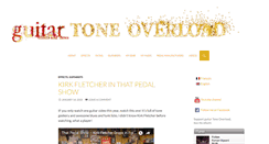 Desktop Screenshot of guitartoneoverload.com